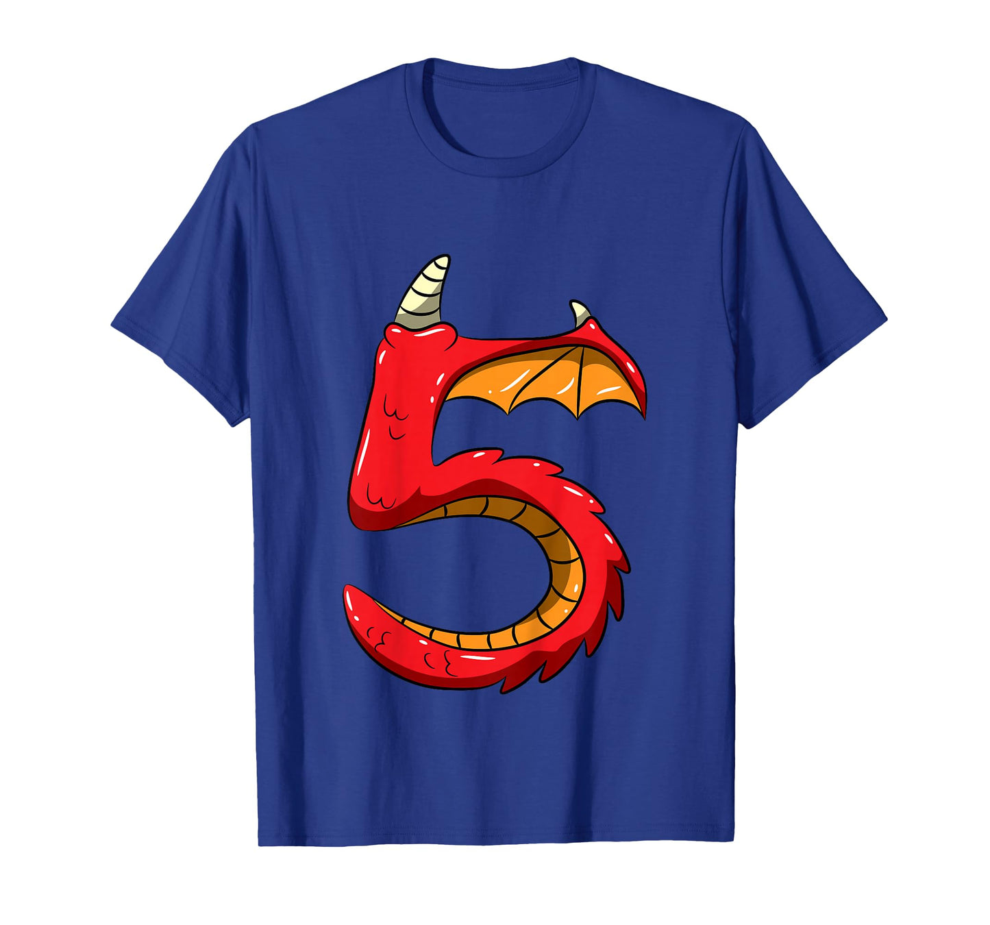 5 Years Old Birthday Tee 5th Birthday Little Monster Dragon T-Shirt