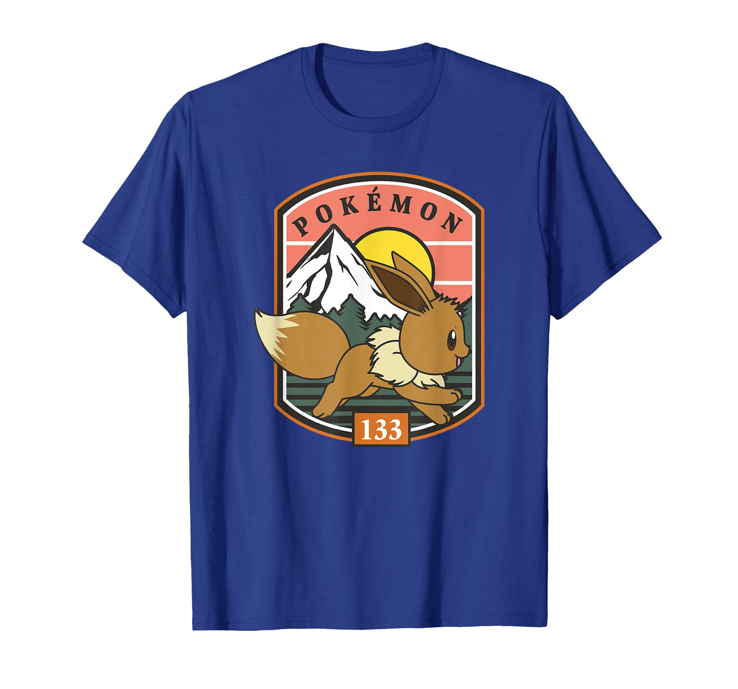 Pokémon 133 Eevee Outdoor Adventure Forest Park Badge T-Shirt