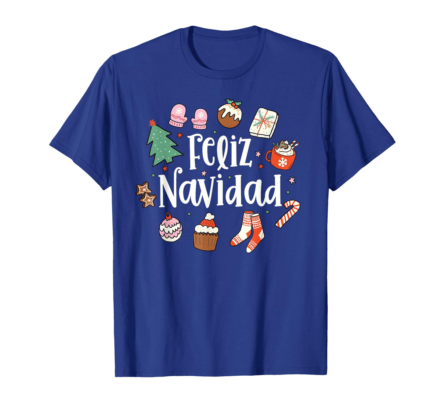 Feliz Navidad Spanish Merry Christmas Mexican Holiday Xmas T-Shirt