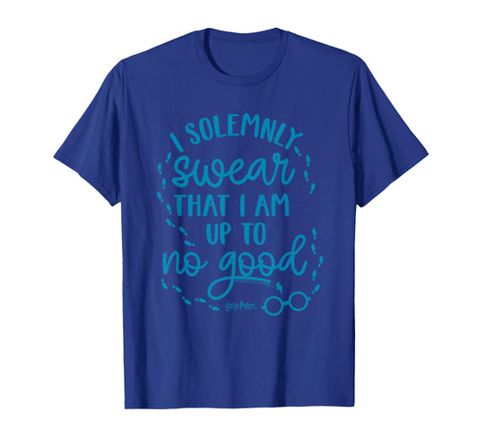 Harry Potter Up to No Good on Blue T-Shirt
