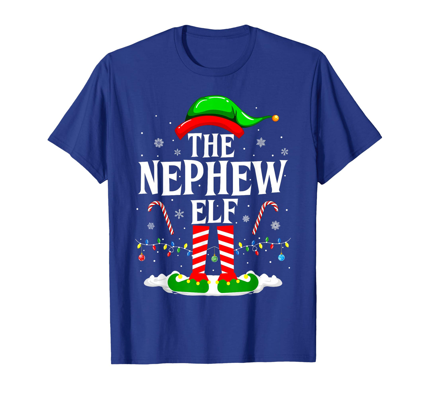 The Nephew Elf Funny Xmas Elf Matching Family Christmas T-Shirt