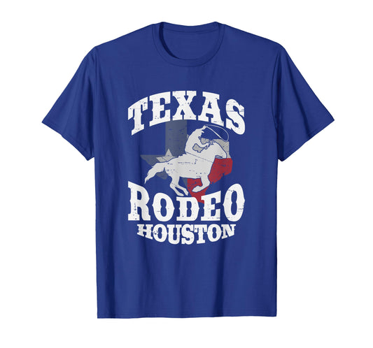 Houston Texas Rodeo Vintage Western Retro Cowboy Gift Men T-Shirt