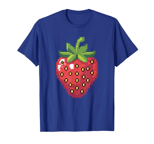 Pixel Strawberry 80s Video Game Halloween Costume Easy Group T-Shirt