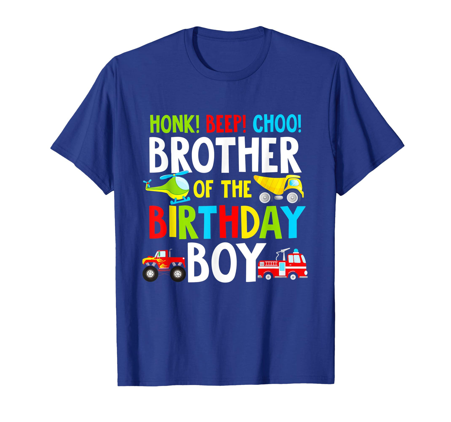 Brother Of The Birthday Boy Shirt Transportation Trucks 2nd T-Shirt