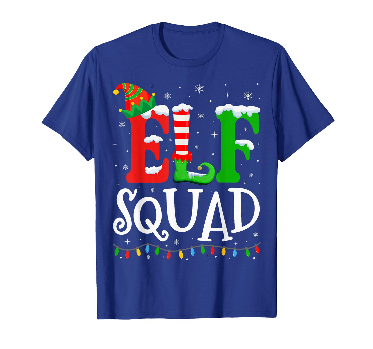 Elf Family Christmas Matching Pajamas Xmas Elf Squad T-Shirt