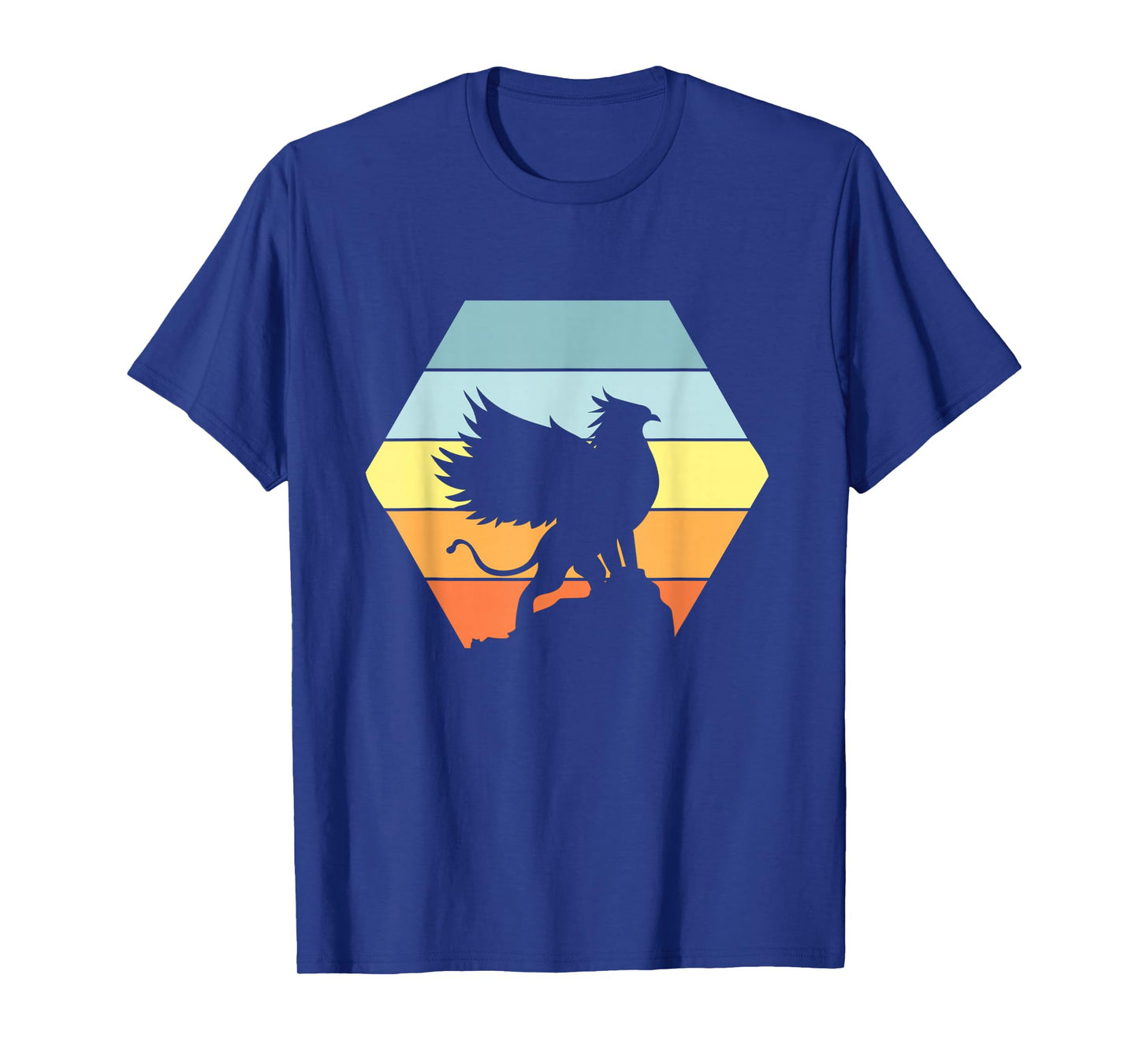 Griffin Retro Vintage Sunset Lion Eagle Mythical Creature T-Shirt