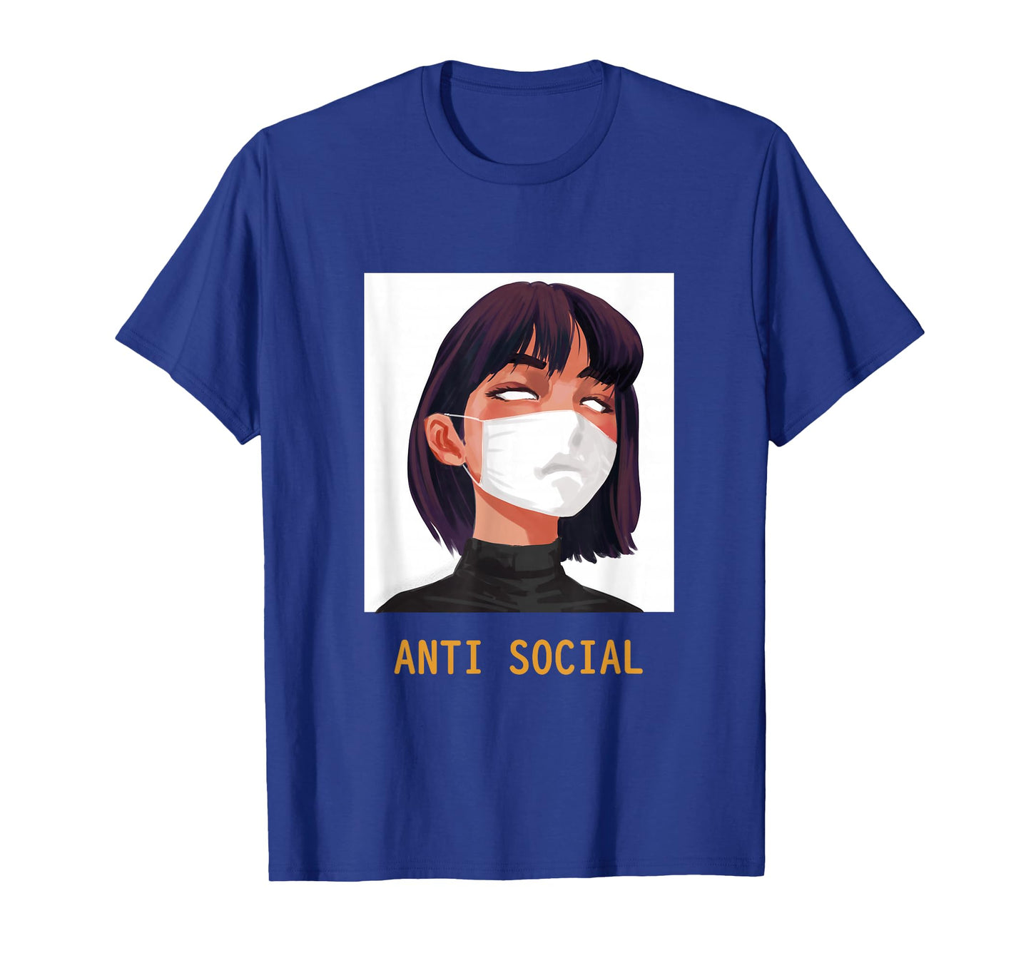 Antisocial Shirt Vaporwave Aesthetic Japanese Emo Anime Girl T-Shirt