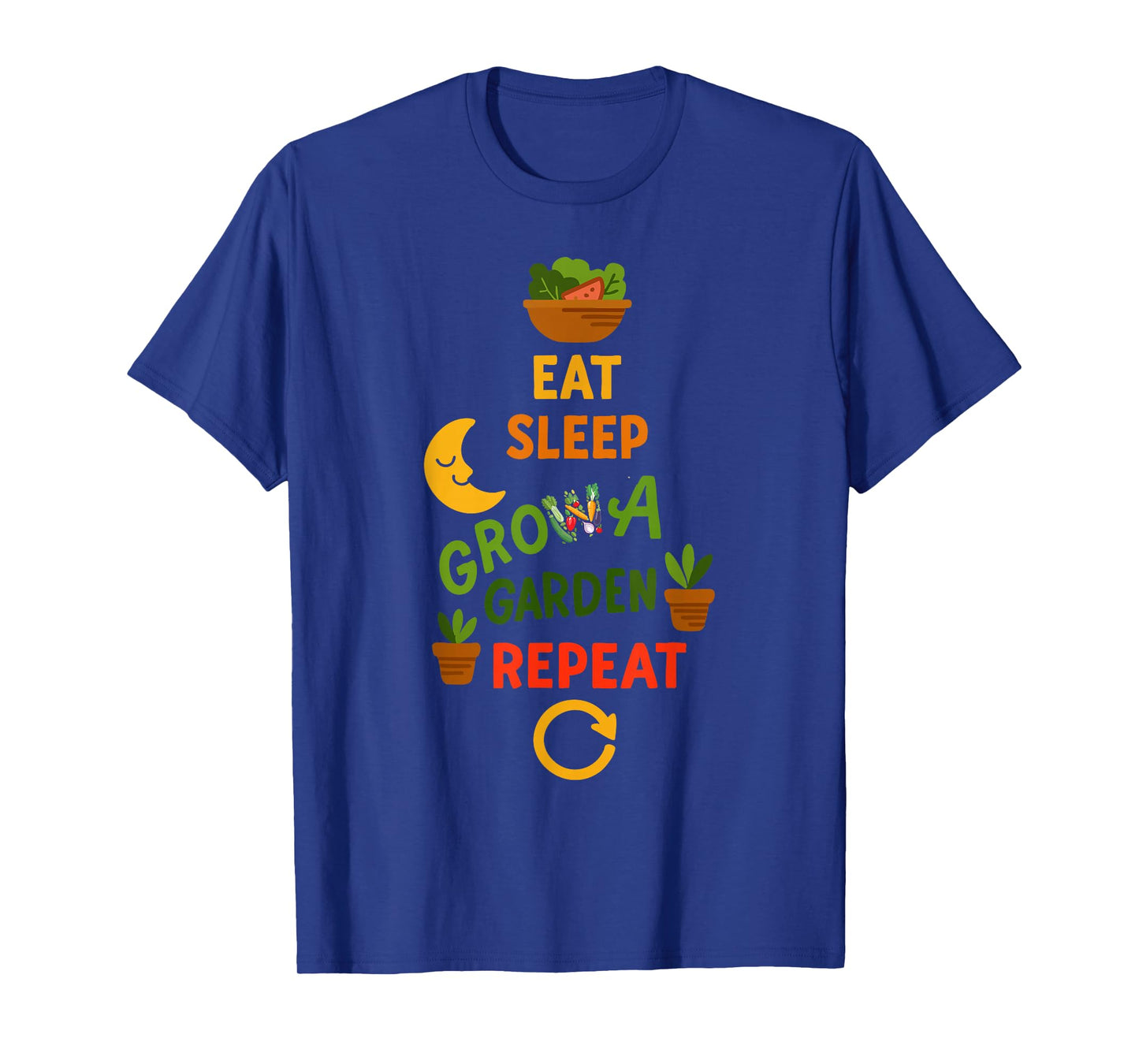Funny Game Eat Sleep Grow A Garden Repeat Gamer Design T-Shirt
