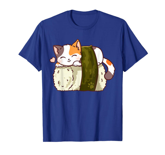 Sushi Cat Kawaii Anime Neko Japanese T-Shirt