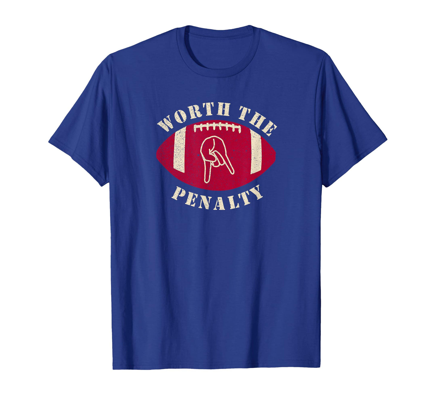 Horns Down Worth The Penalty Oklahoma Texas Red River T-Shirt