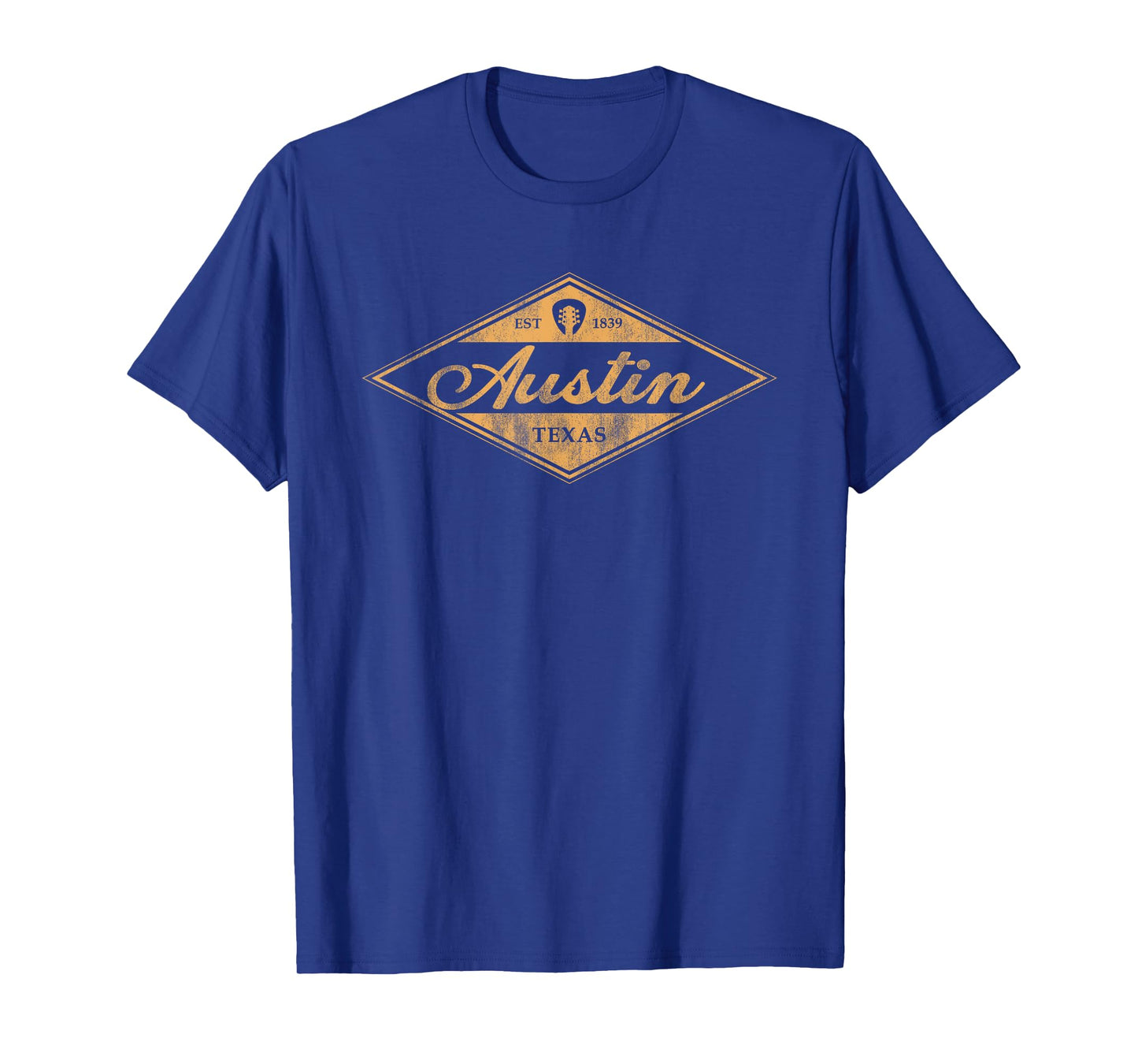 Retro Austin Texas Vintage Guitar Music Mens Womens Souvenir T-Shirt
