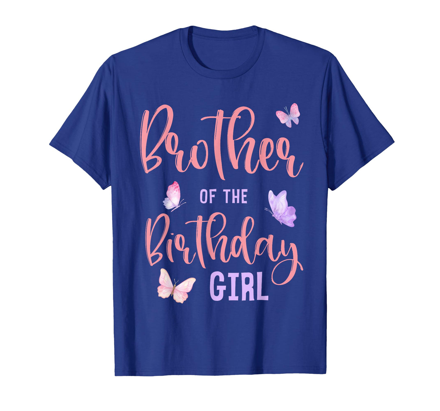 Brother of The Birthday Girl Butterfly Party Matching Family T-Shirt