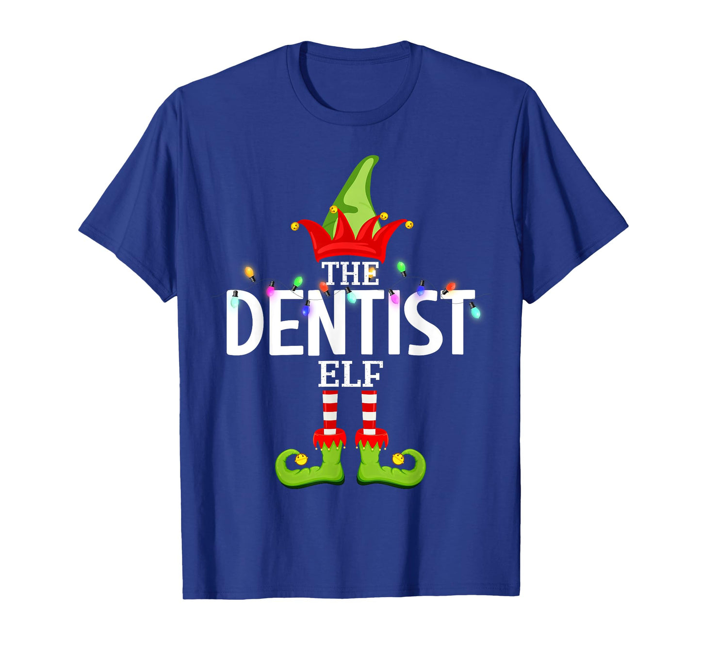 The Dentist Elf Christmas Matching Pajamas T-Shirt