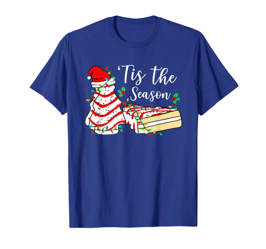 Tis The Season Funny Christmas Tree Snack Cake Xmas T-Shirt