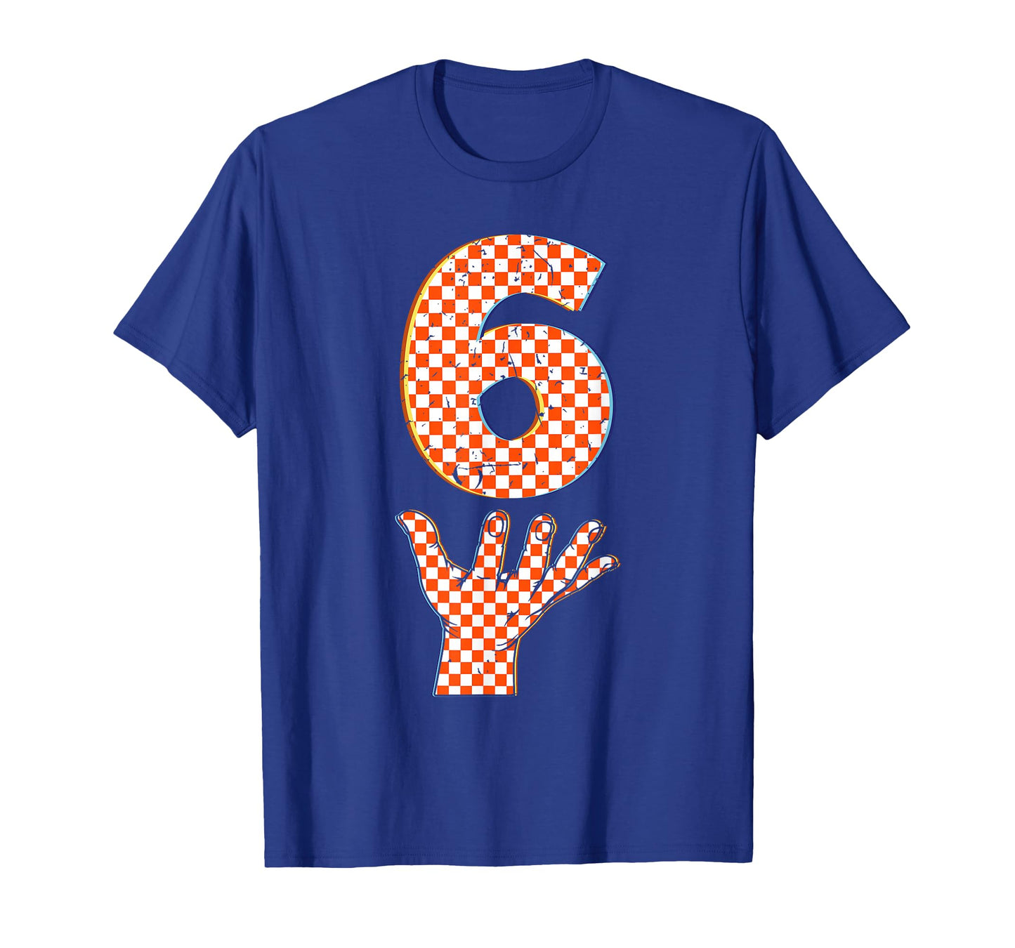 Number 6 Matching 67 Meme Checkered Halloween Costume Kids T-Shirt