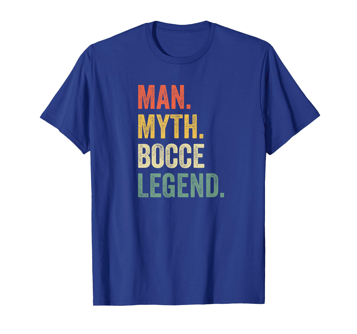 Man Myth Bocce Legend Funny Bocce Ball Player Dad Vintage T-Shirt