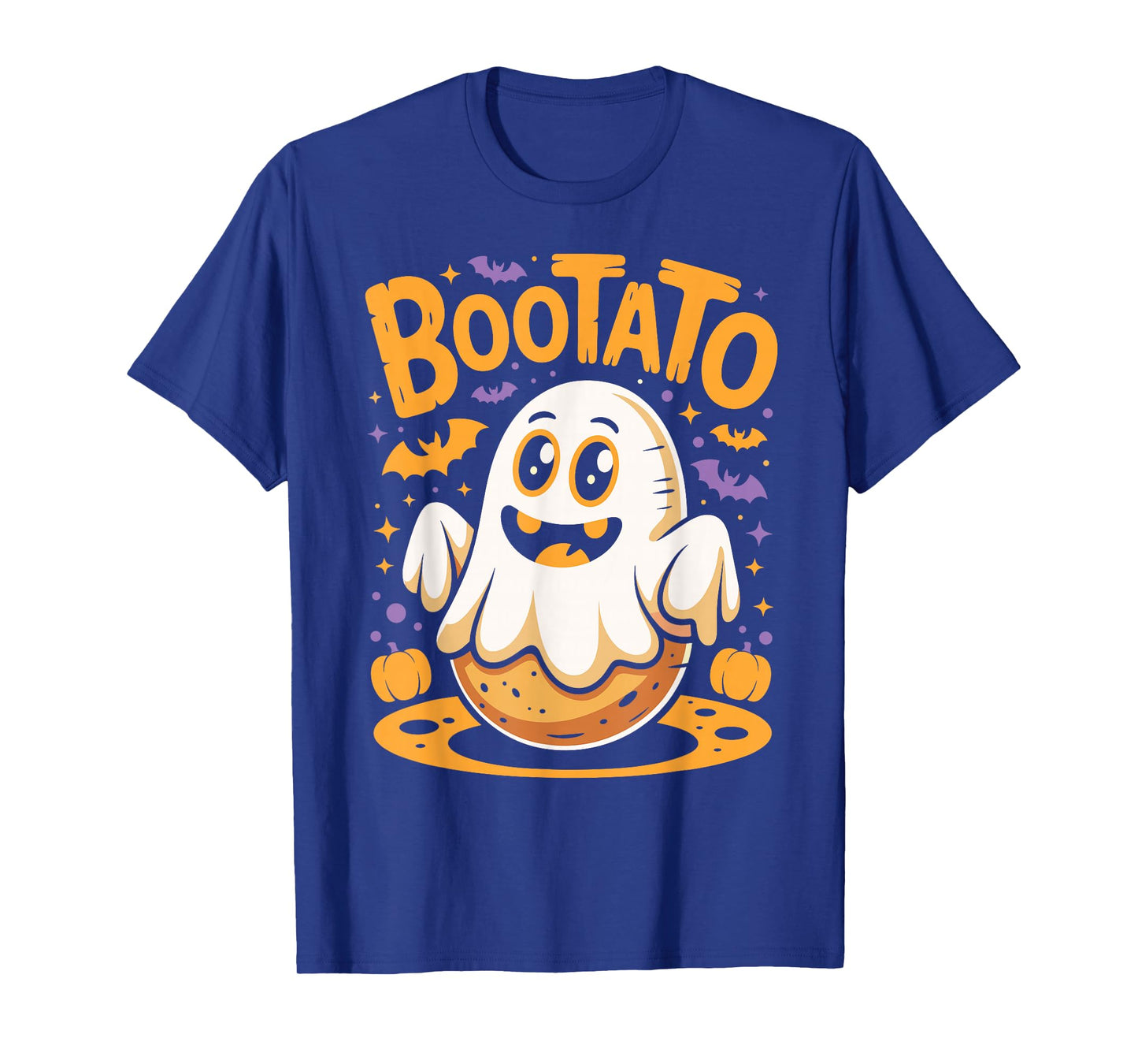 Bootato Funny Ghost Spooky Boo French Fries Potato Halloween T-Shirt