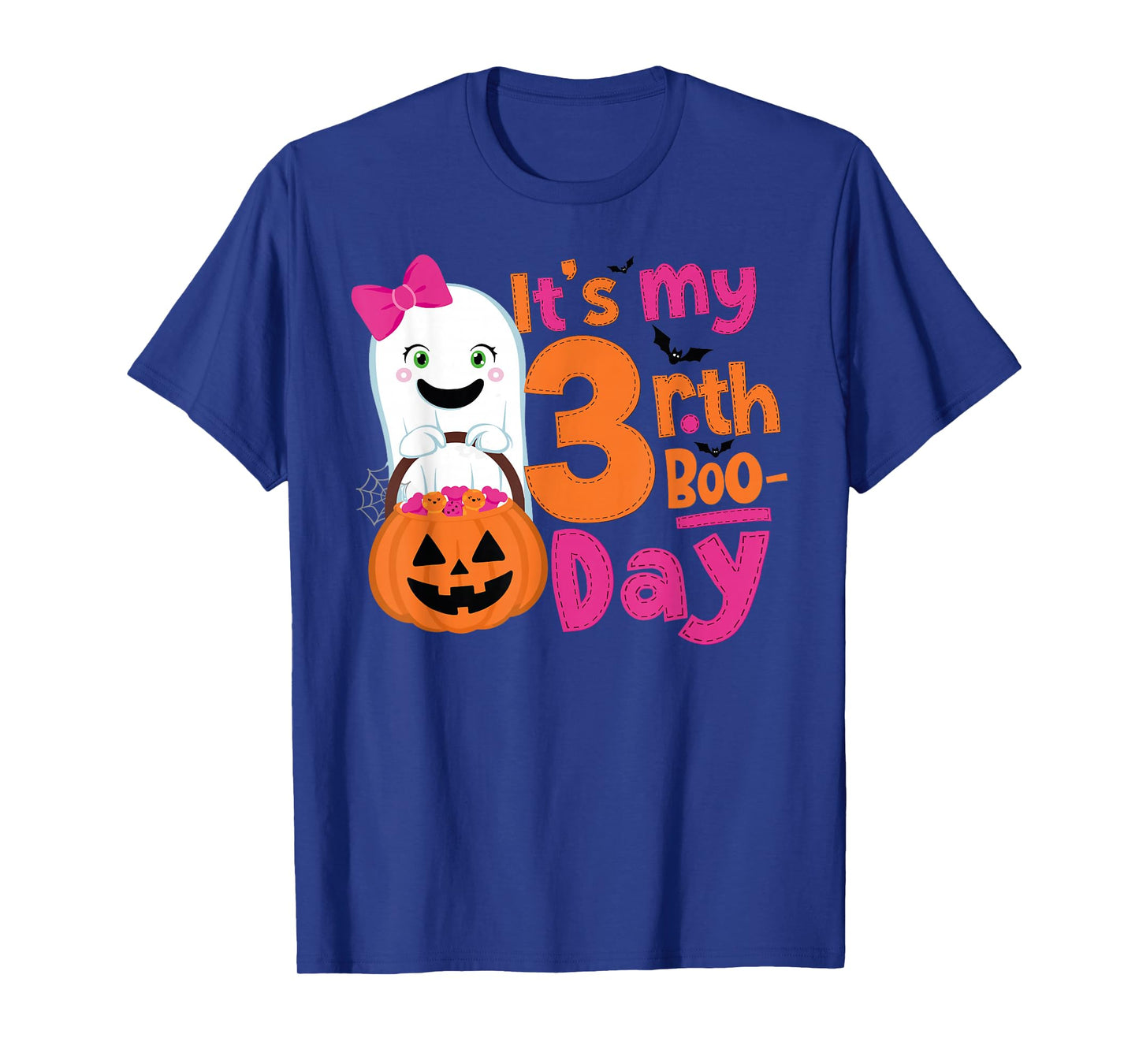 It's My 3rd Boo-Day Halloween 3 Year Old Ghost Birthday Girl T-Shirt