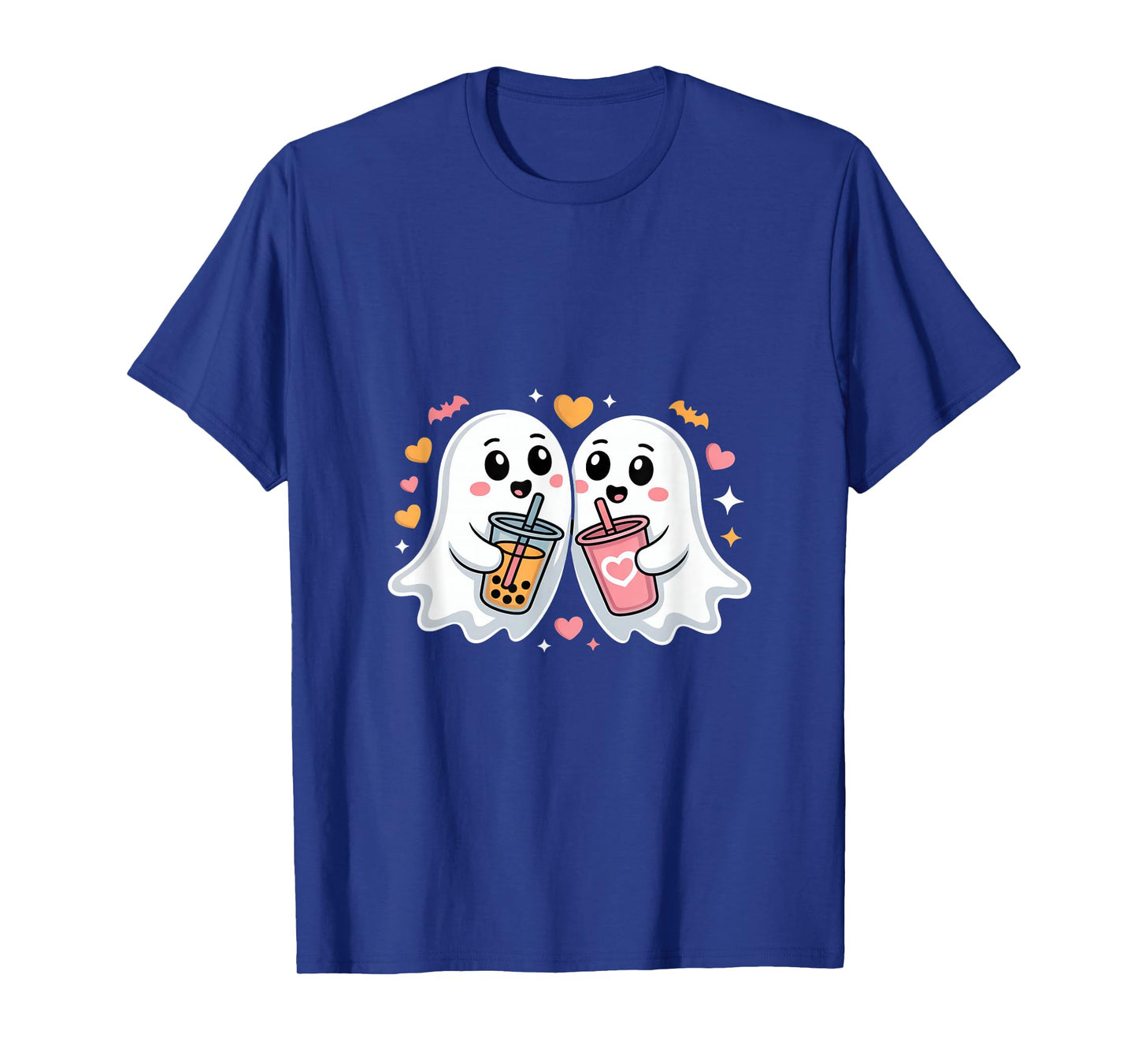 Cute Halloween Ghosts Bubble Tea Lovers T-Shirt