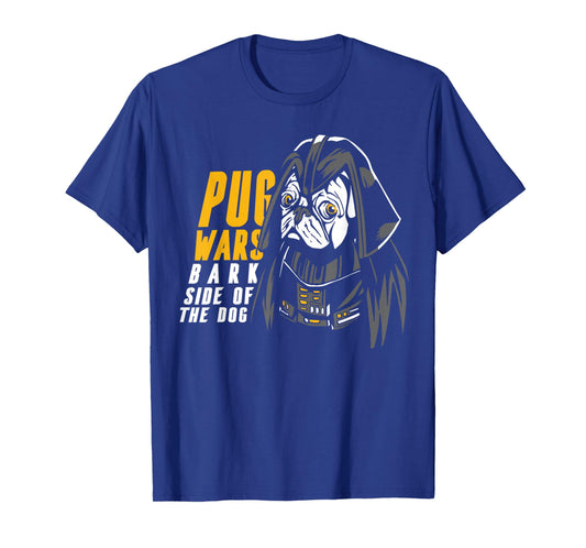 Funny Pug Wars Bark Side of the Dog Movie Pun Dog Lover T-Shirt