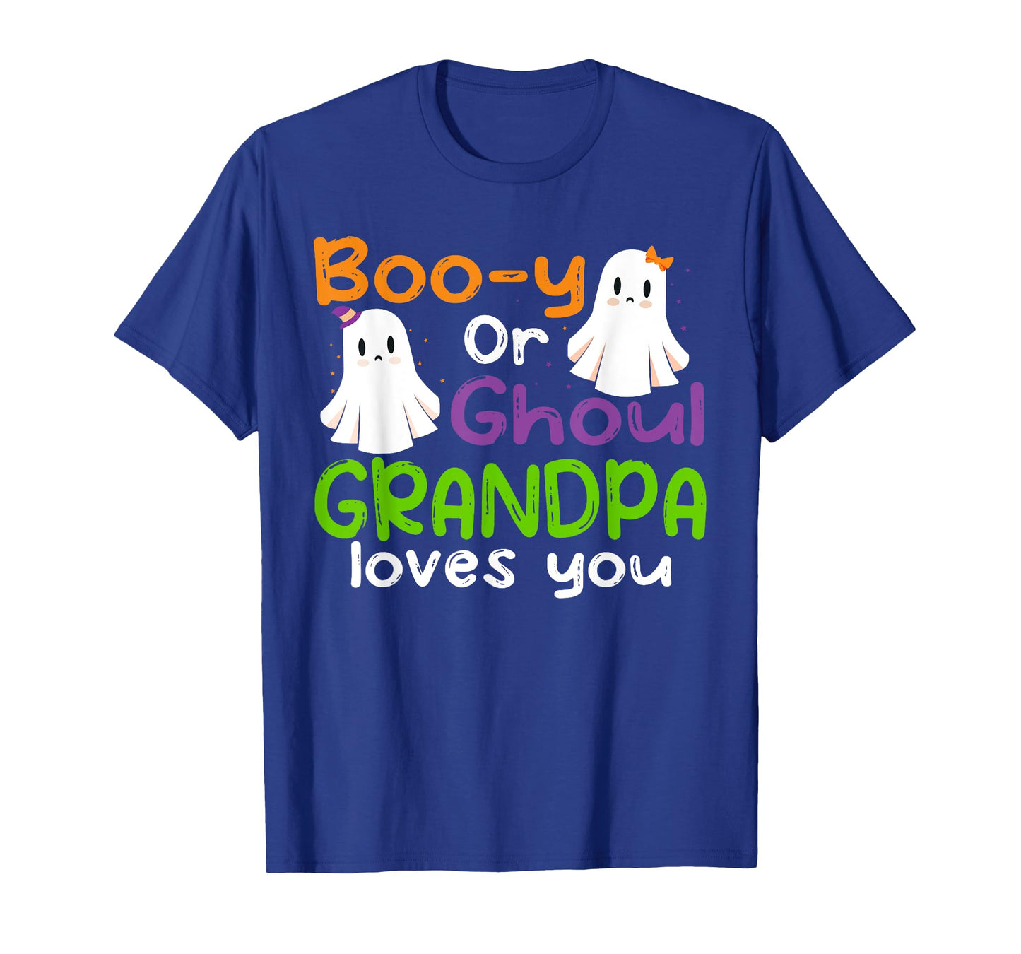 Halloween Booy Or Ghoul Grandpa Gender Reveal baby shower T-Shirt