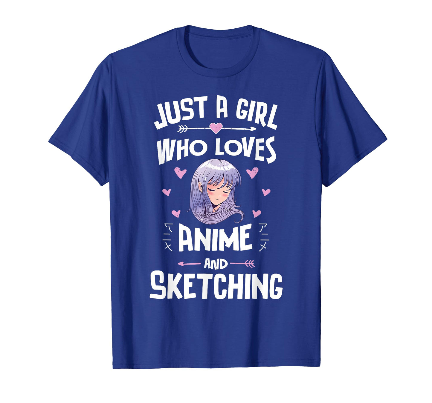 Just A Girl Who Loves Anime And Sketching Women Girls T-Shirt