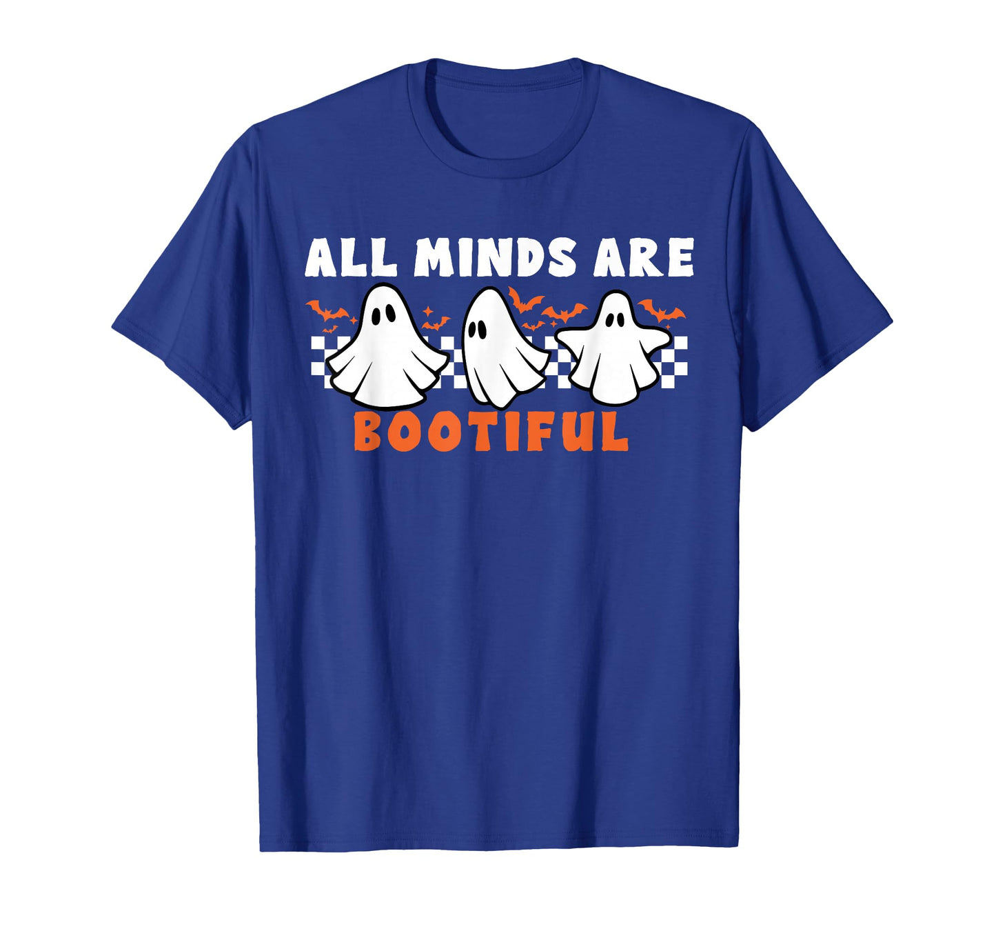 Mental Health Autism Awareness Ghost Teacher Halloween T-Shirt