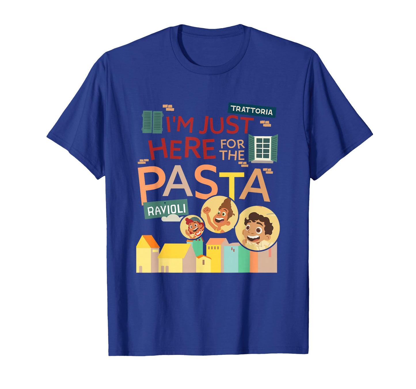 Disney Pixar Luca I'm Just Here for The Pasta T-Shirt Small