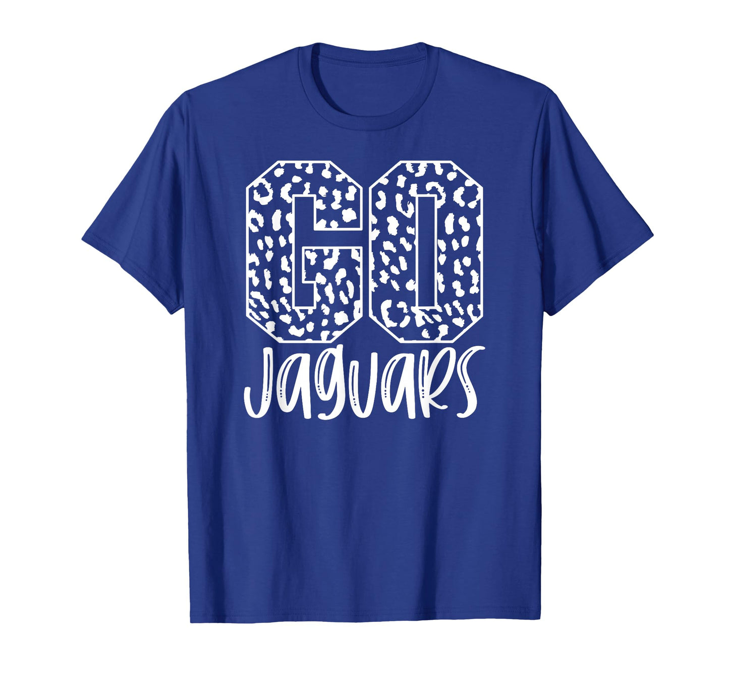 Jaguars Team Mascot School Spirit Game Night Leopard Print T-Shirt