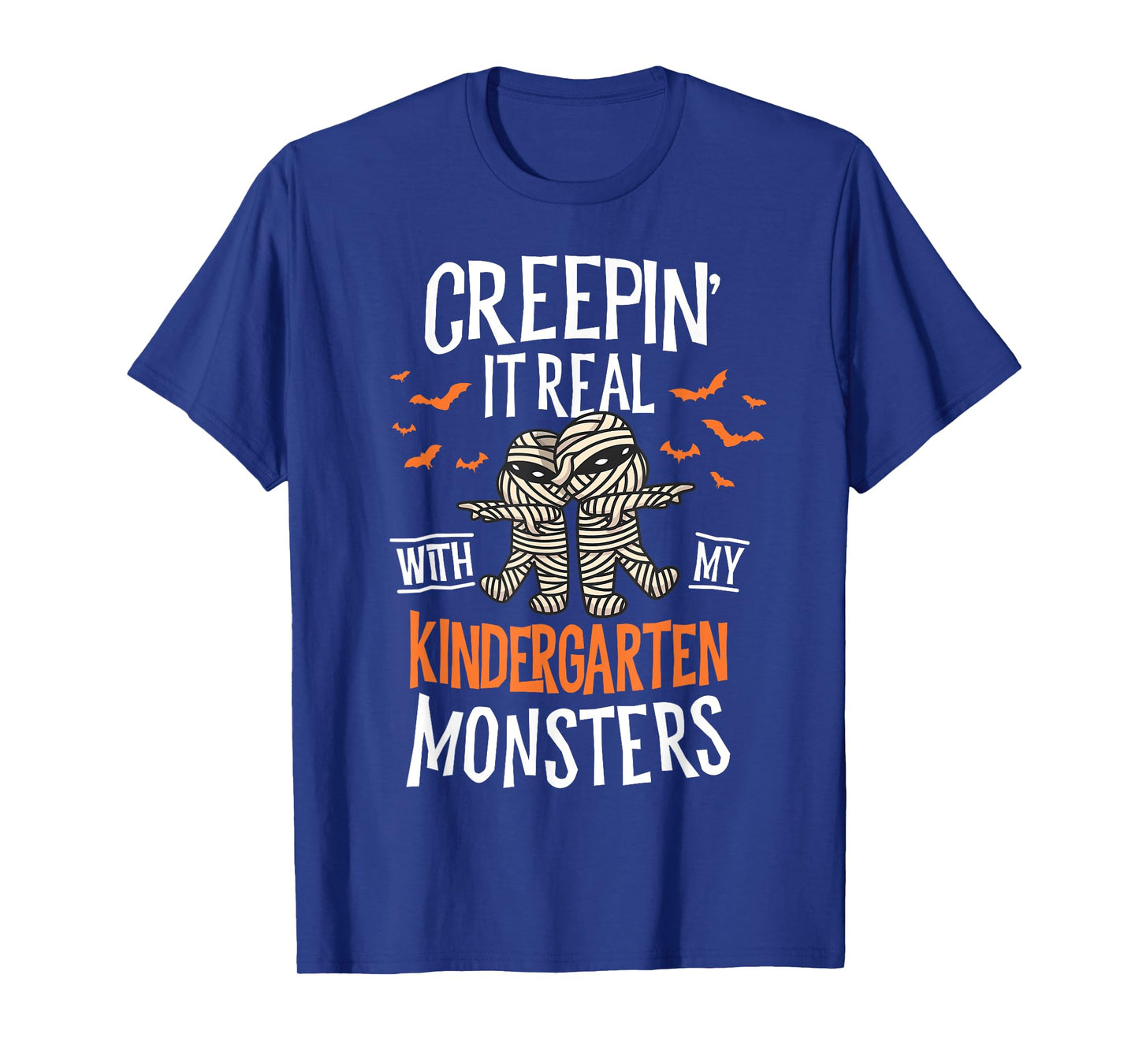 Creepin It Real Kindergarten Monsters Halloween Teacher T-Shirt