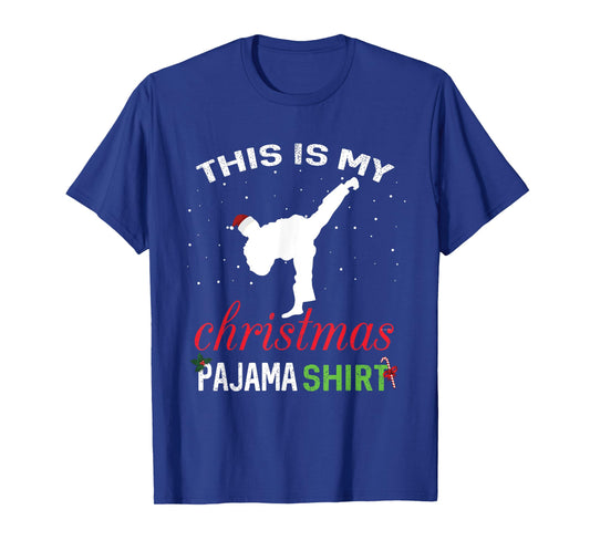 This is My Christmas Pajama Karate Gift Martial Art T-Shirt