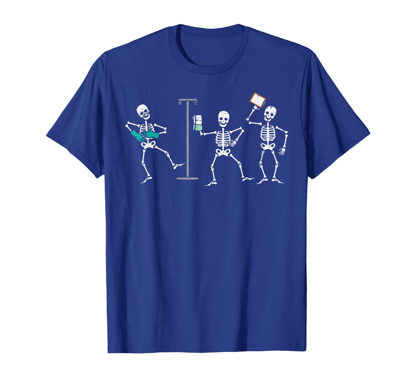 Halloween Ortho Nurse Skeletons Costume Scrub Top Men Women T-Shirt