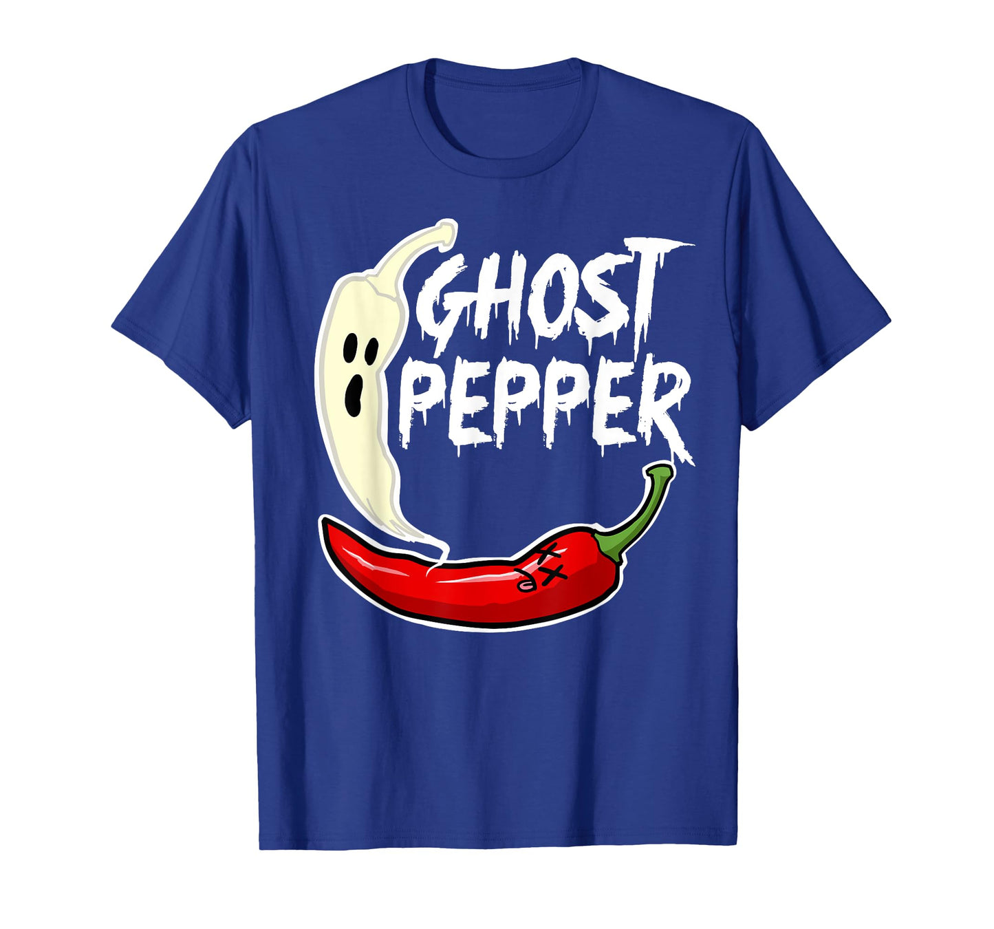 Ghost Pepper Funny Spicy Hot Halloween Ghost Pepper T-Shirt