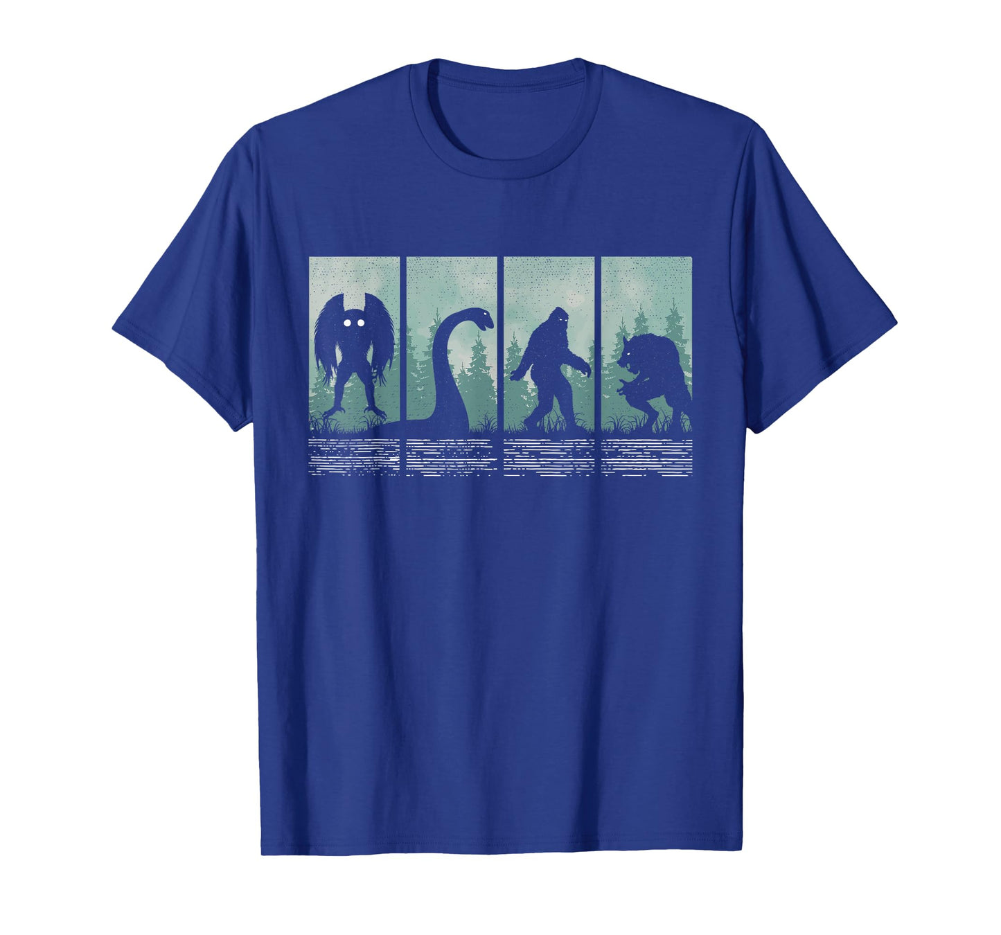 Bigfoot Loch Ness Monster Mothman and Dogman! Funny Cryptid T-Shirt