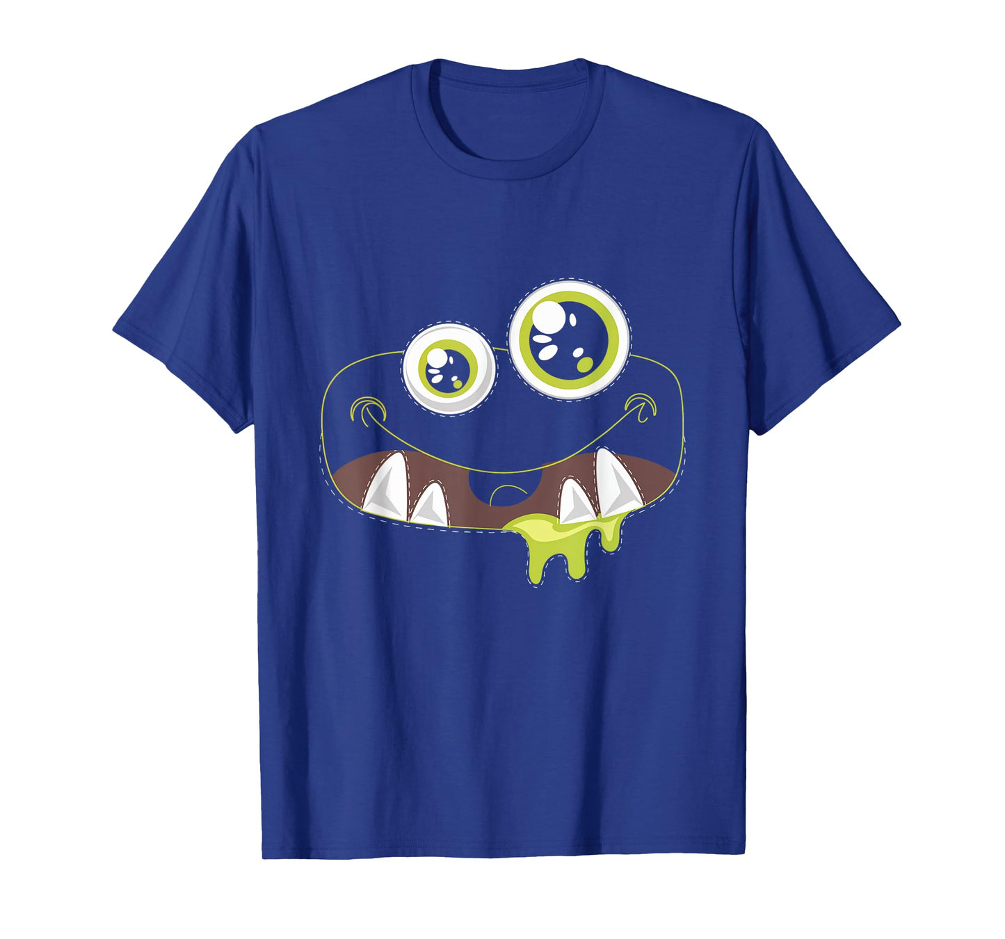Cute Monster Face Halloween Costumes Kids Fun T-Shirt
