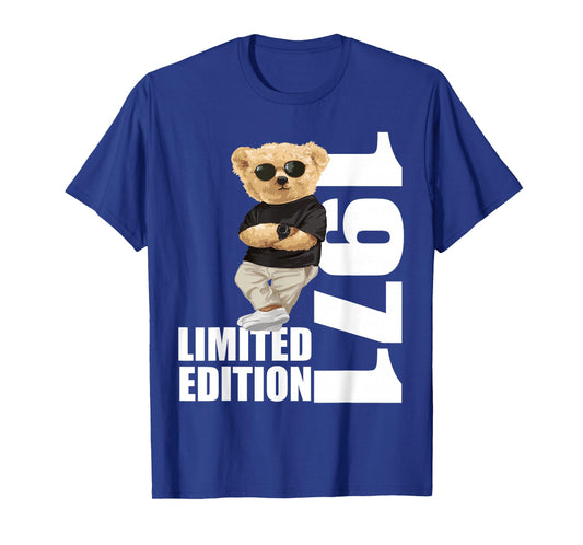 Limited Edition 1971 Bear Birthday 1971 Vintage 1971 T-Shirt