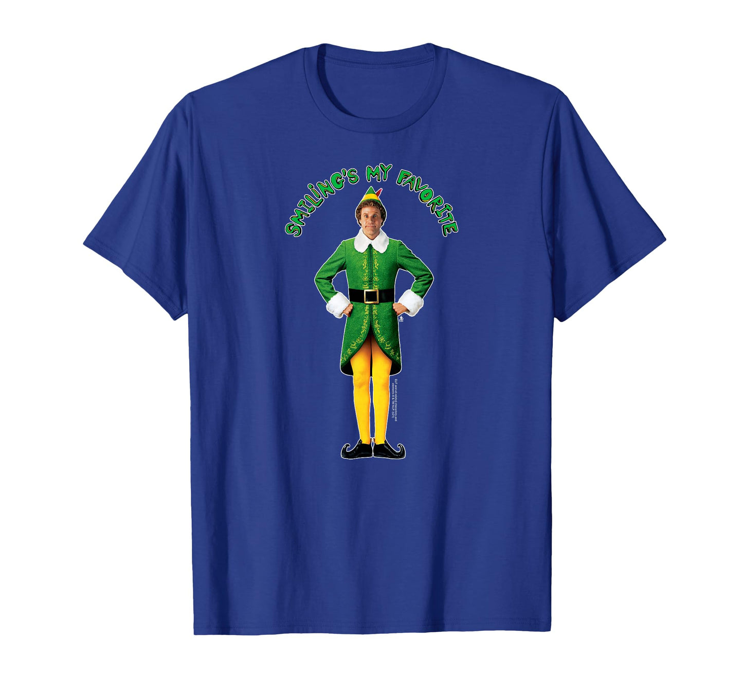 Elf Buddy Smiling's My Favorite Photo Funny Christmas T-Shirt