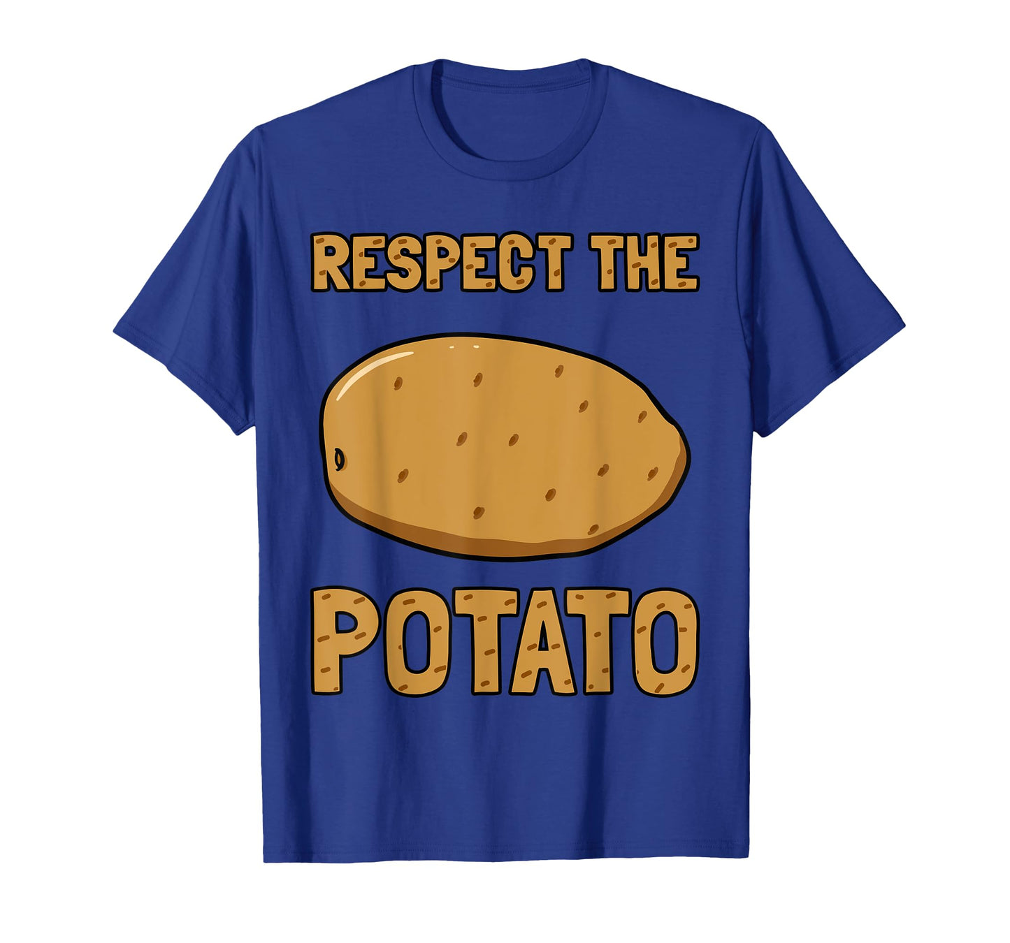 Respect The Potato Tater Stud Tattie Vegan Keto Lover Gift T-Shirt