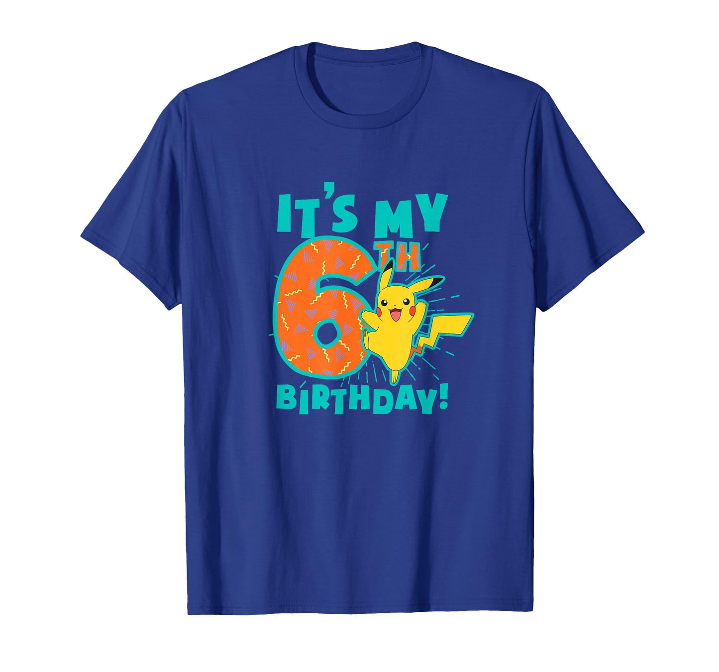 Pokémon Pikachu My Awesome 6th Birthday Cute Celebration T-Shirt