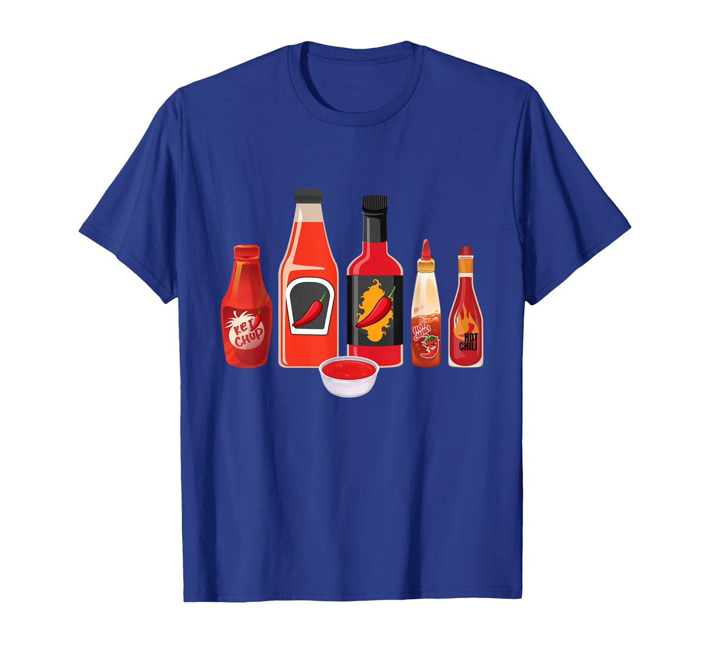 Hot Sauces - Mexican Spicy Food Lover Red Pepper Spice Chili T-Shirt