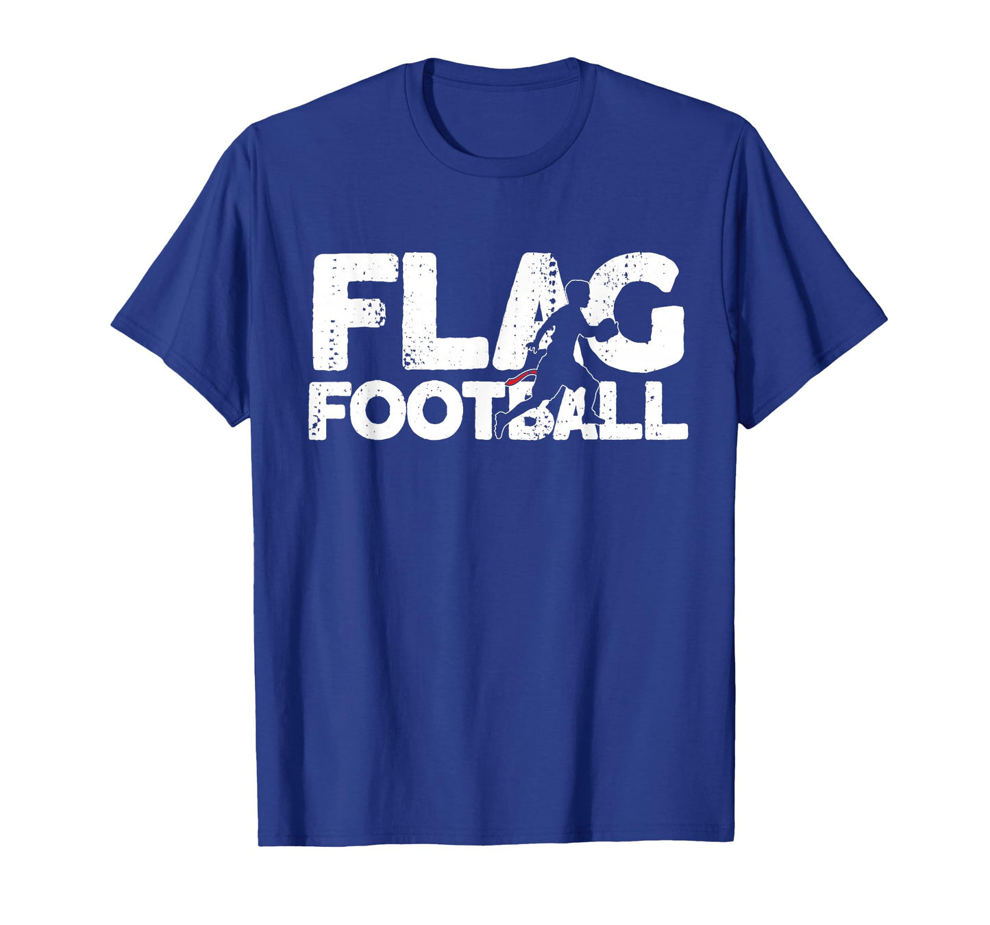 Flag Football Silhouette on Flag Football T-Shirt