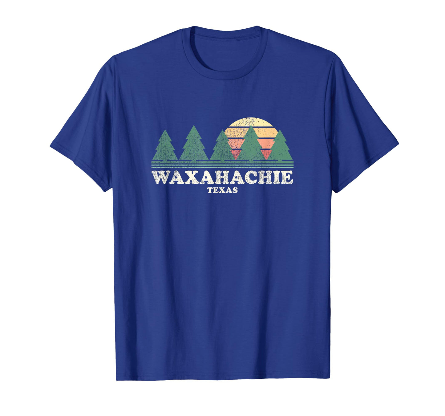 Waxahachie TX Vintage Throwback Tee Retro 70s Design T-Shirt