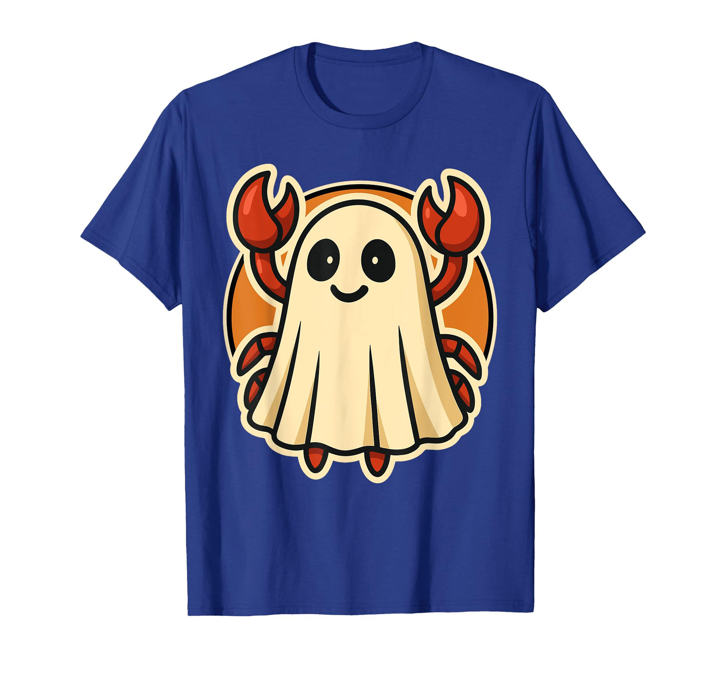 Funny Crab in Ghost Costume for Kids, Boys, Girls Halloween T-Shirt