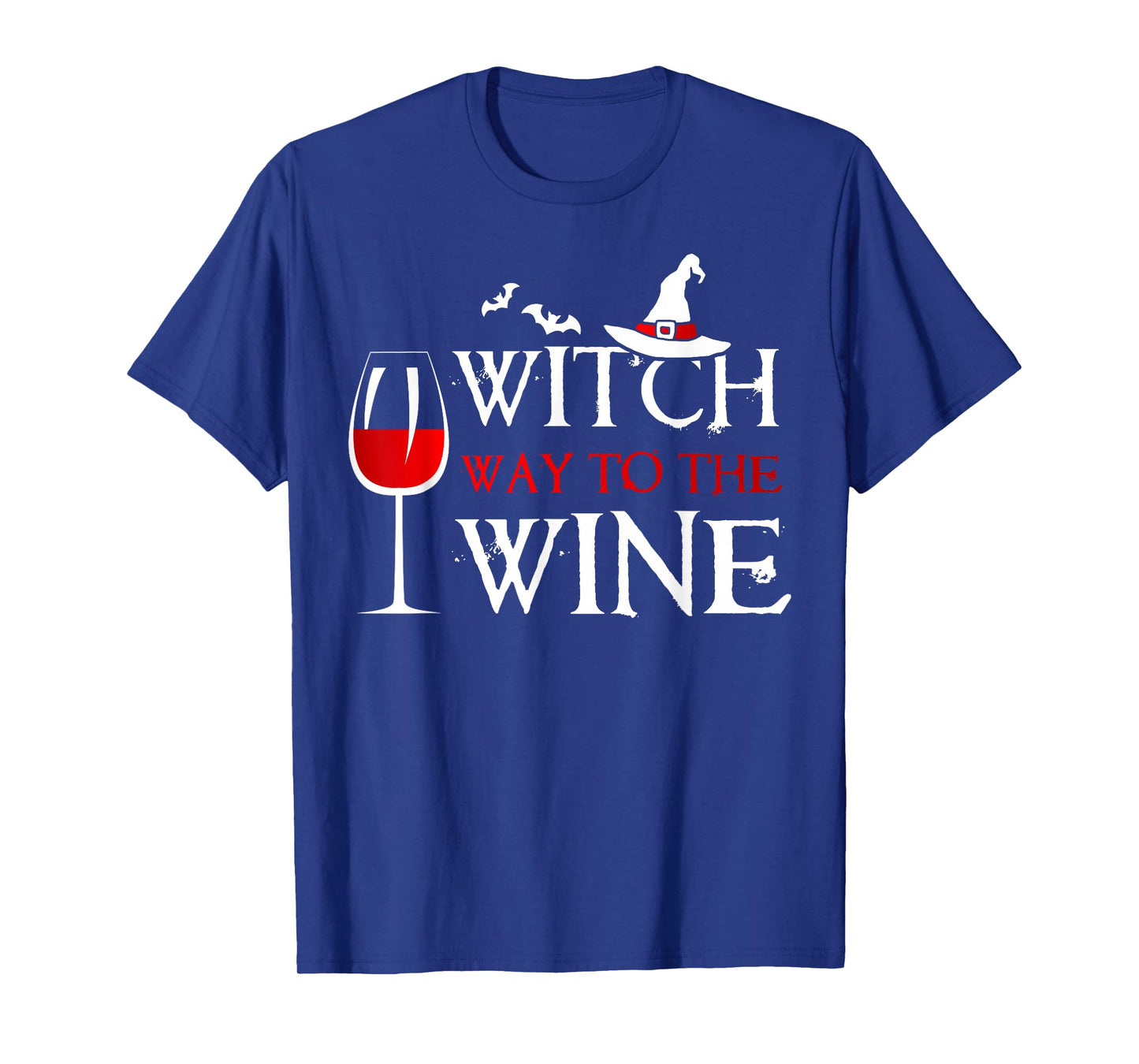 Womens Halloween Drinking Shirt Witch Way To The Wine T-Shirt