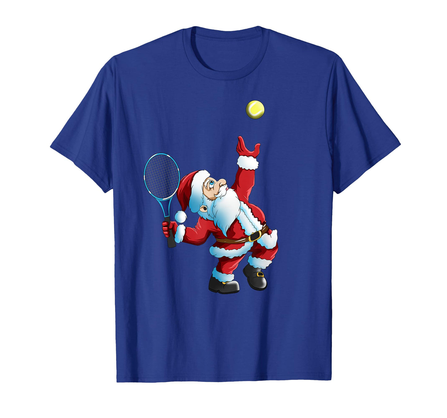 Christmas Santa Claus Tennis Game Tennis Racket T-Shirt