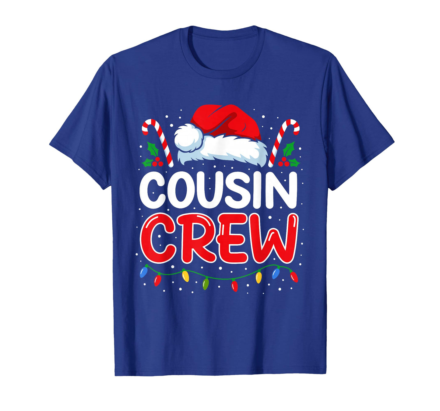 Christmas Cousin Crew Candy Cane Family Matching Pjm Holiday T-Shirt