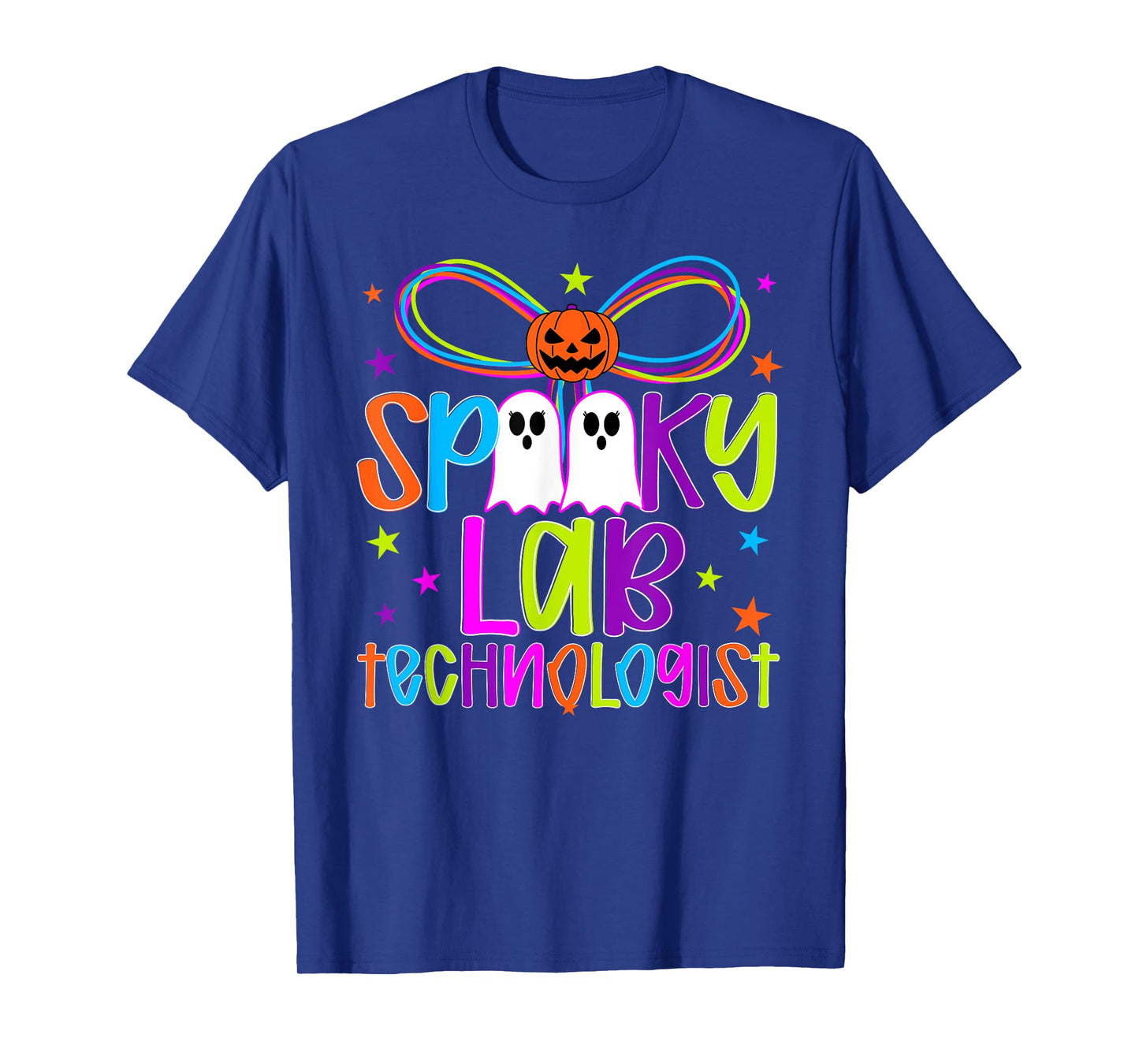 Spooky Lab Technologist Halloween Laboratory Tech Preppy T-Shirt