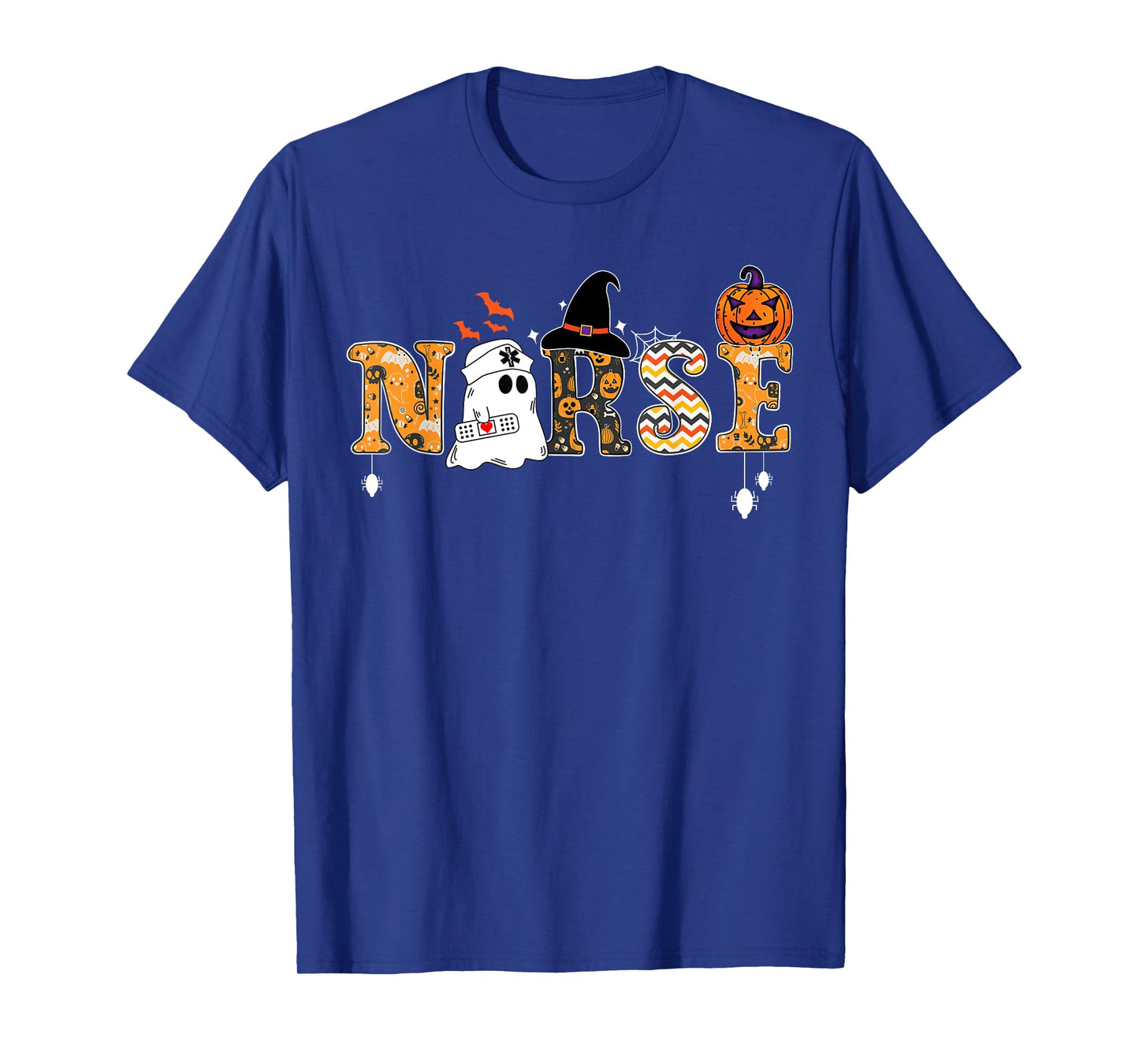 Halloween Nurse Nursing Cute Health Worker Halloween Pattern T-Shirt