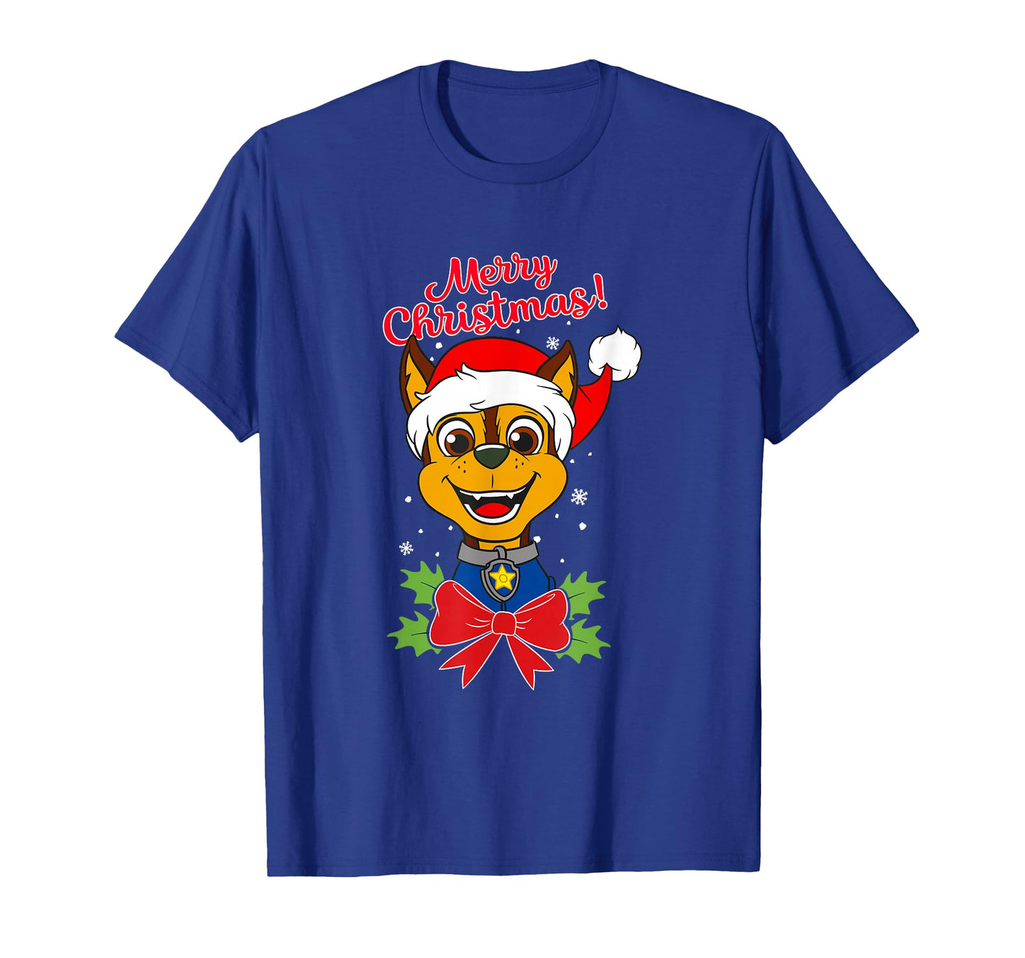 Paw Patrol Chase Merry Christmas T-Shirt