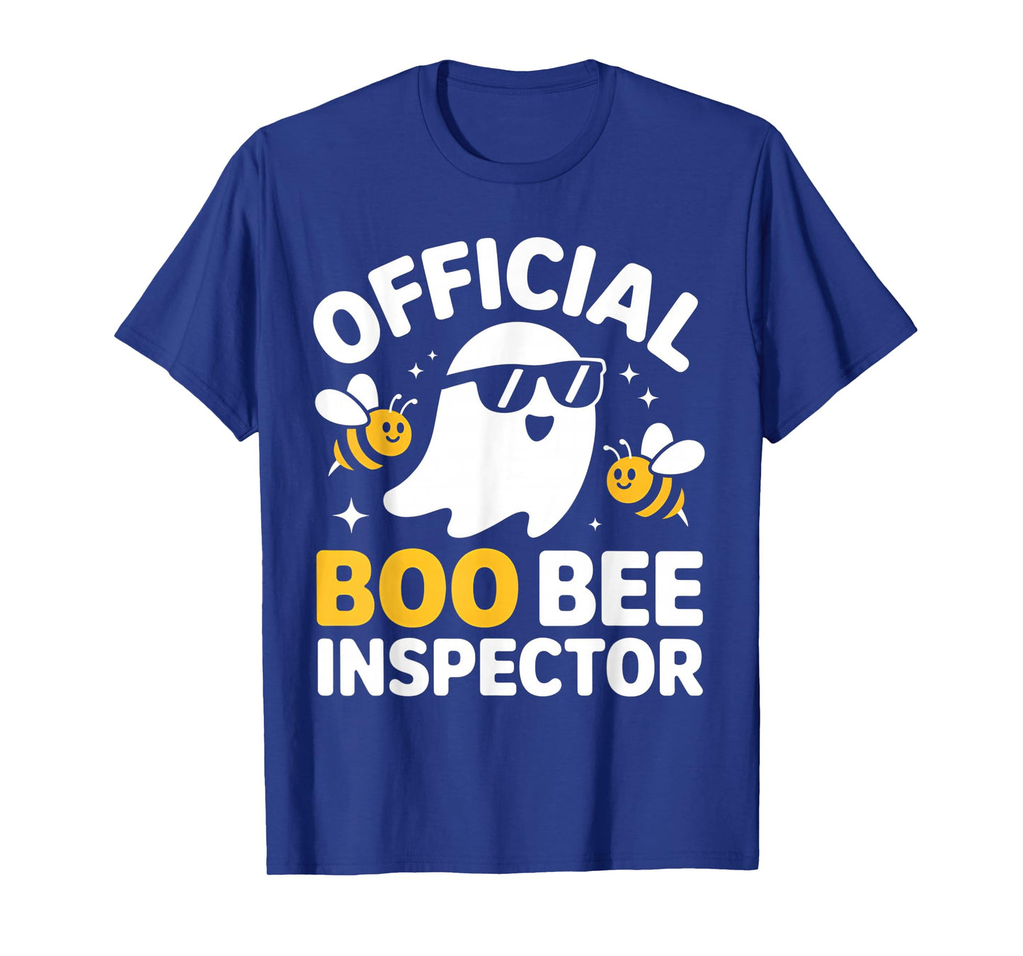 Halloween Boo Official Bee Inspector Funny Costume Men Women T-Shirt